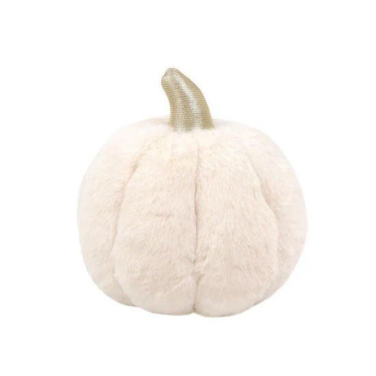 Mon Ami Plush Pumpkin - White