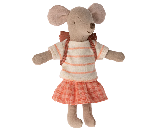 Maileg Tricycle Mouse Big Sister Coral