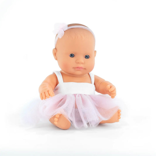 Miniland Baby Doll Caucasian Girl 8 1/4''