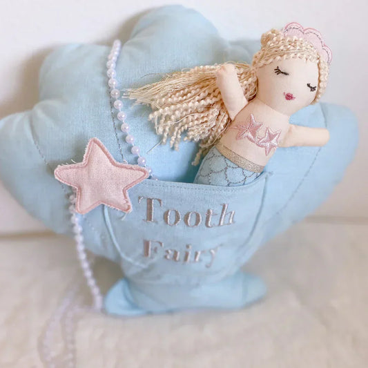 Mon Ami Mimi Mermaid Tooth Fairy Pillow and Doll Set