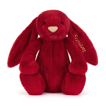 Personalised Bashful Luxe Bunny Scarlett Huge