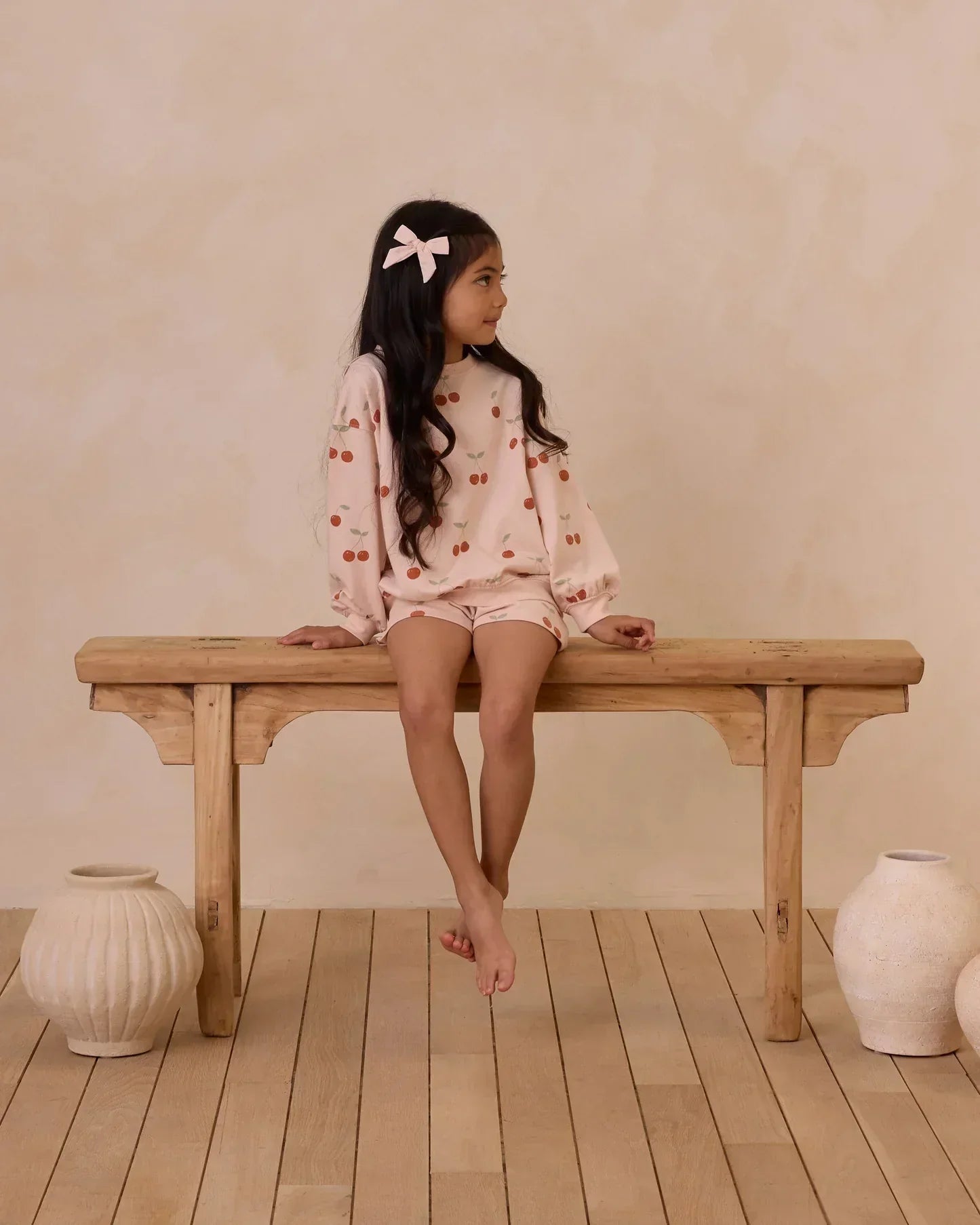 Rylee + Cru Bows, Set of 2 || Shell