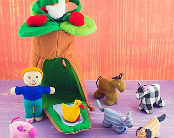 Mr Ellie Pooh Organic Cotton Farm Animal House