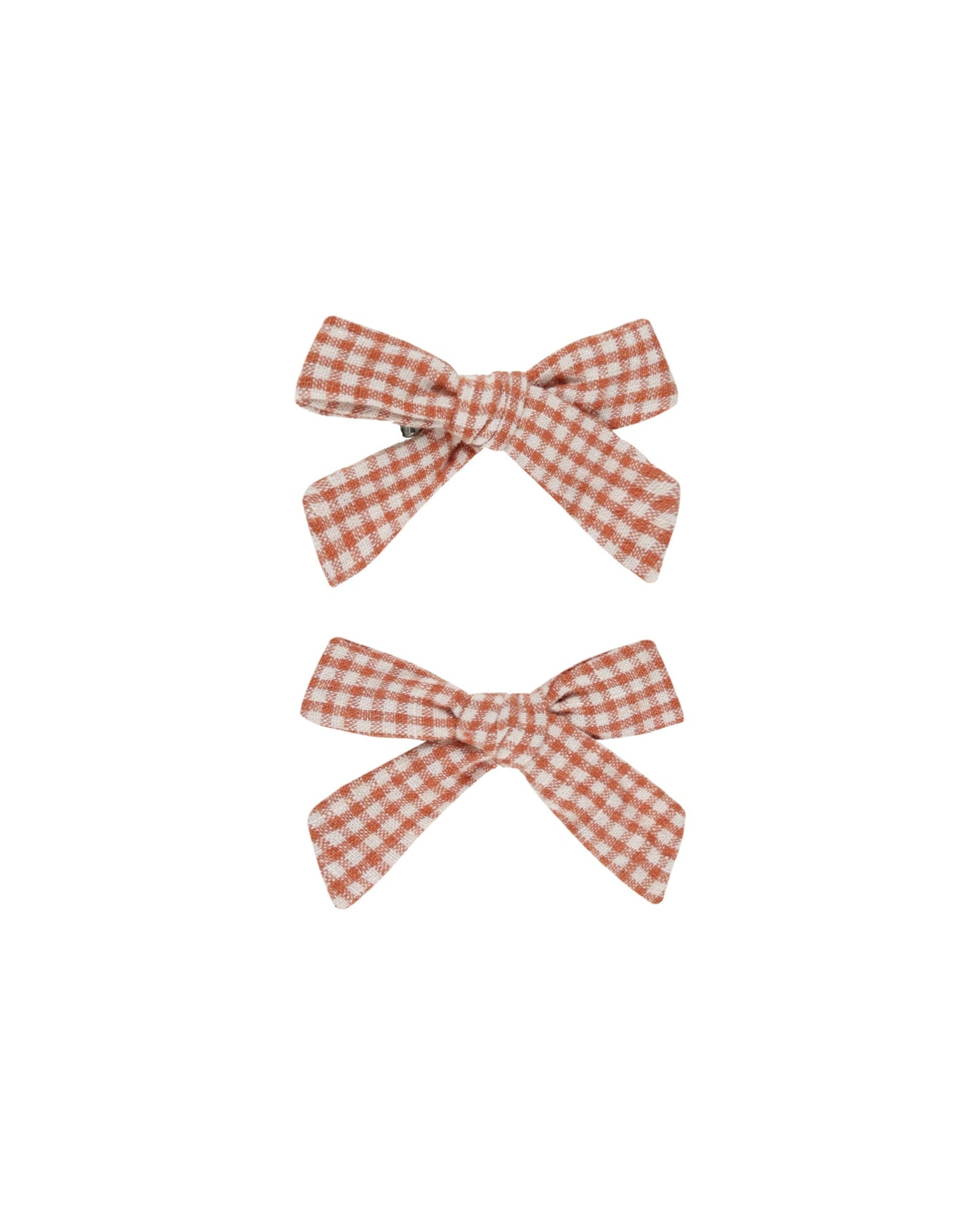 Rylee + Cru Bows, Set of 2 || Poppy Gingham